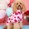 UltraSoft Winter Thermal Jacket HeartPrint Fleece Hoodie Holiday Apparel For Small To Medium Dogs 0