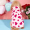 UltraSoft Winter Thermal Jacket HeartPrint Fleece Hoodie Holiday Apparel For Small To Medium Dogs 2