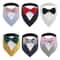 Formal Wedding Tuxedo Bandana Adjustable HighContrast Dog Bib Triangle Scarf For Weddings Engagem 0