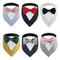 Formal Wedding Tuxedo Bandana Adjustable HighContrast Dog Bib Triangle Scarf For Weddings Engagem 0