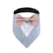 Formal Wedding Tuxedo Bandana Adjustable HighContrast Dog Bib Triangle Scarf For Weddings Engagem 9