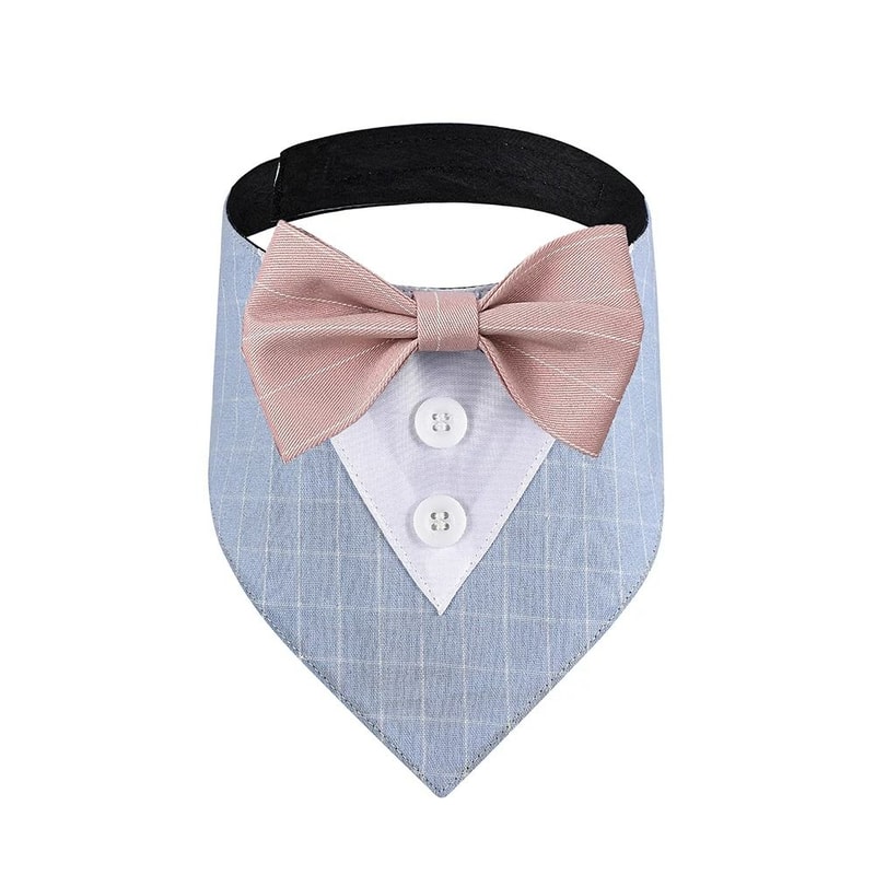 Formal Wedding Tuxedo Bandana Adjustable HighContrast Dog Bib Triangle Scarf For Weddings Engagem 9