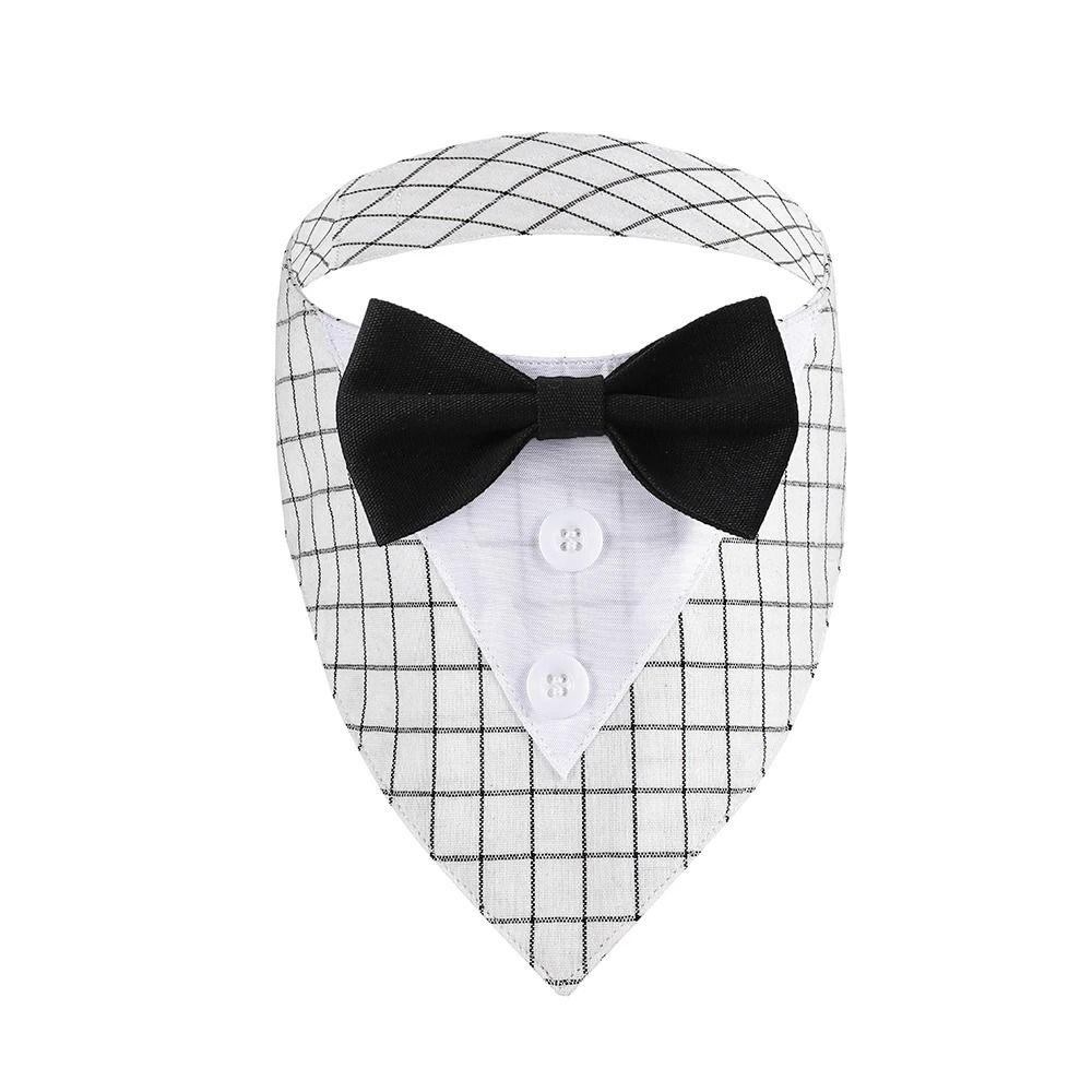 Formal Wedding Tuxedo Bandana Adjustable HighContrast Dog Bib Triangle Scarf For Weddings Engagem 10