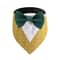 Formal Wedding Tuxedo Bandana Adjustable HighContrast Dog Bib Triangle Scarf For Weddings Engagem 11