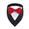 Formal Wedding Tuxedo Bandana Adjustable HighContrast Dog Bib Triangle Scarf For Weddings Engagem 6