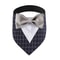 Formal Wedding Tuxedo Bandana Adjustable HighContrast Dog Bib Triangle Scarf For Weddings Engagem 7