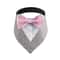 Formal Wedding Tuxedo Bandana Adjustable HighContrast Dog Bib Triangle Scarf For Weddings Engagem 8