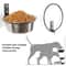 WallMounted Elevated Feeding Station SpaceSaving Stainless Steel Dining System For Dogs Cats 1