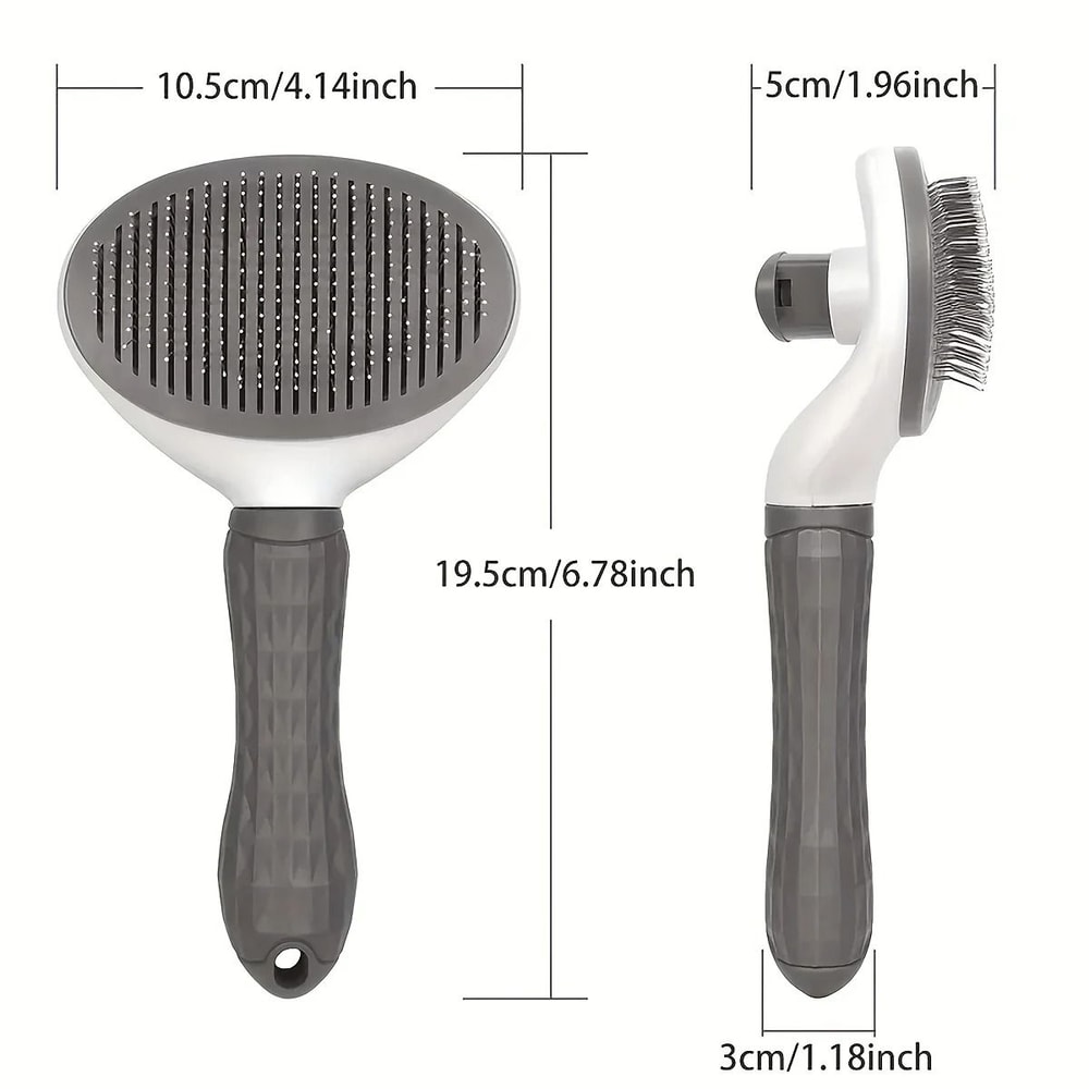 Stainless Steel Needle Grooming Comb HighDensity Massage Deshedding Brush For Dogs Cats 1