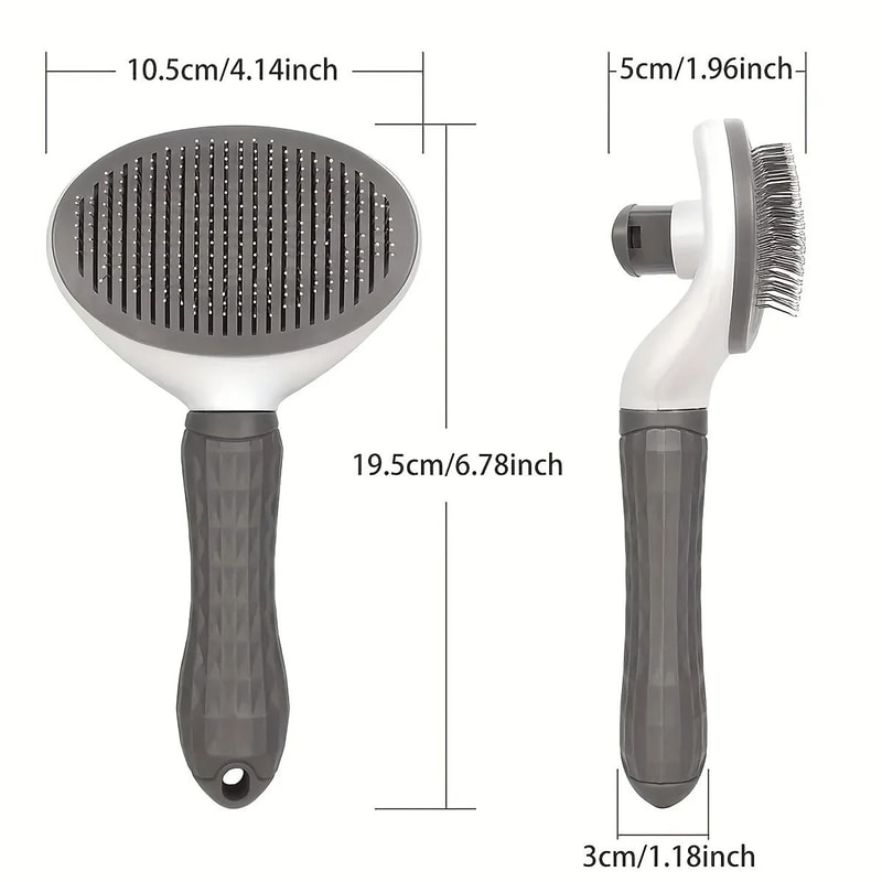 Stainless Steel Needle Grooming Comb HighDensity Massage Deshedding Brush For Dogs Cats 1