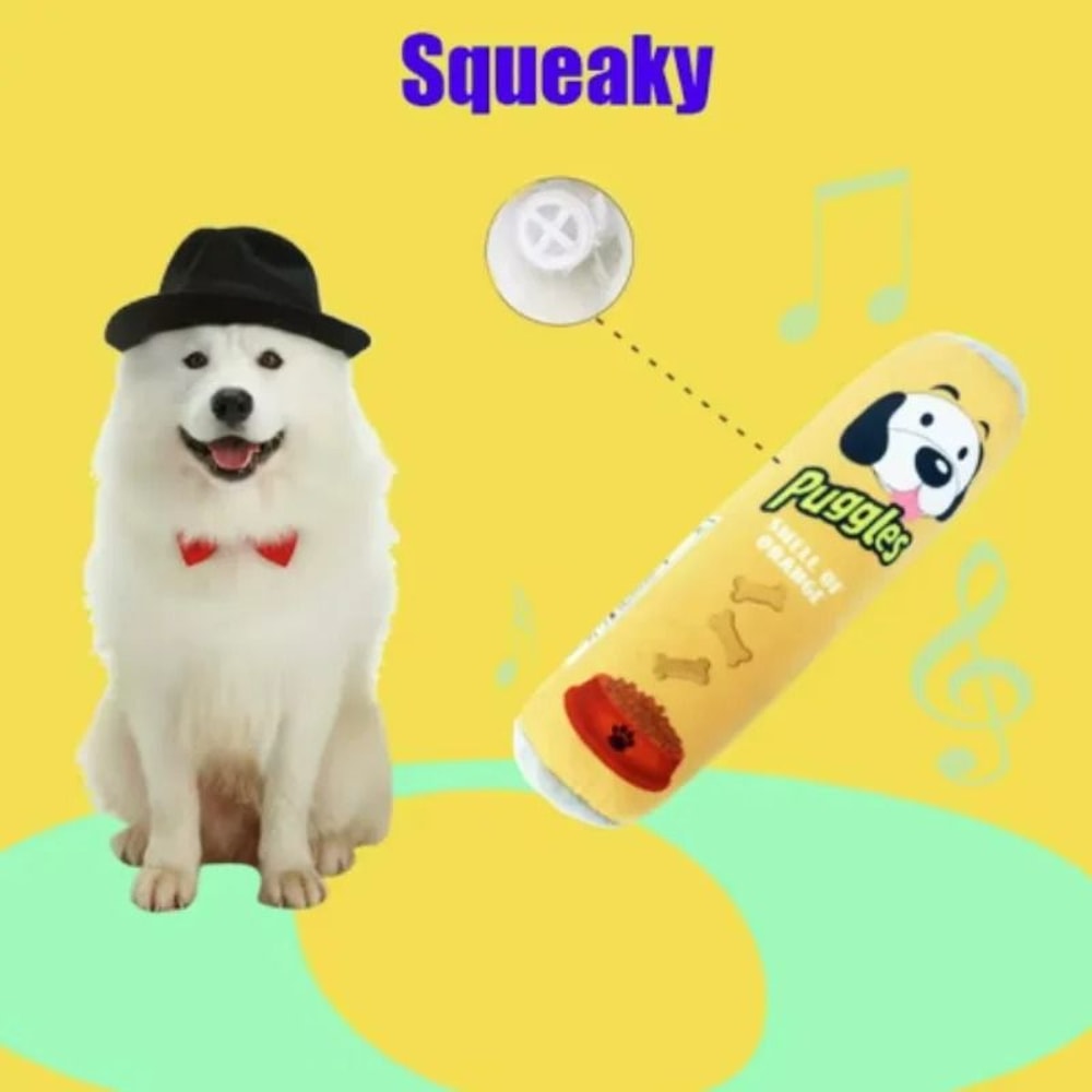 Interactive Plush Beer Bottle HighImpact Squeaky Chew Toy Dental Cleaning Prop For Dogs 1