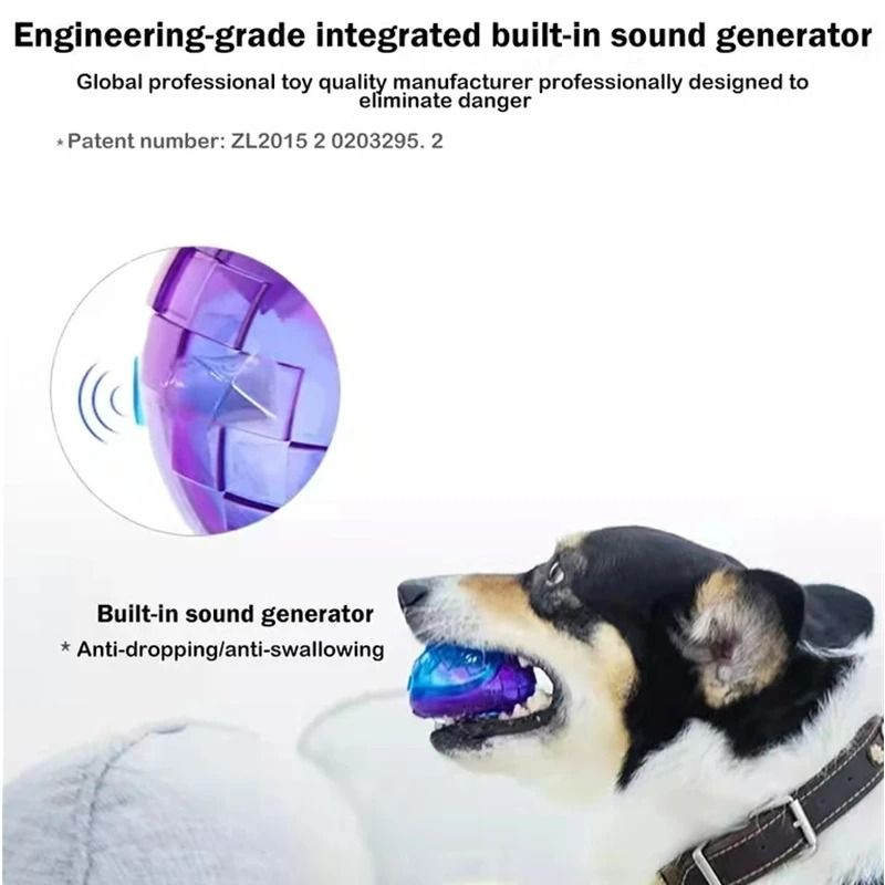 HighPerformance Rubber Rugby Squeaker IndustrialGrade Natural Rubber Chew Interactive Fetch Toy F 4