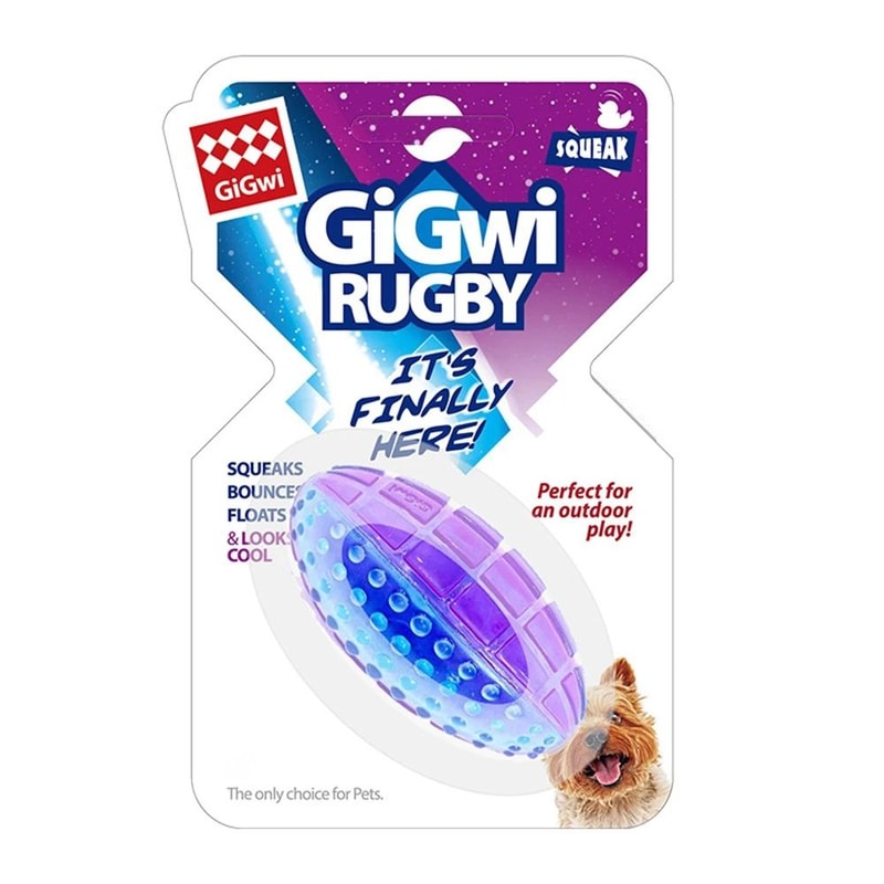 HighPerformance Rubber Rugby Squeaker IndustrialGrade Natural Rubber Chew Interactive Fetch Toy F 7
