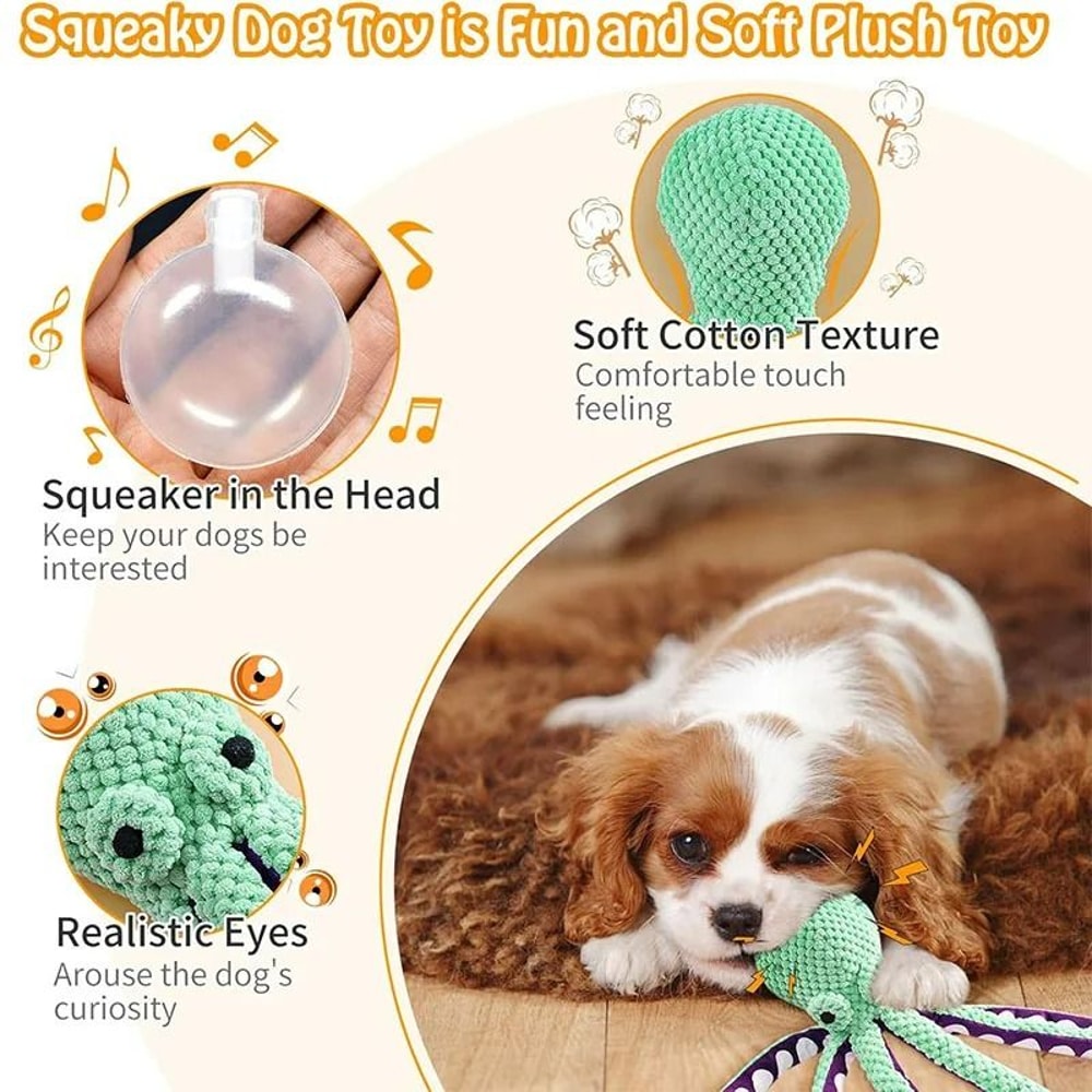 HighEngagement Plush Squeaker SoftFabric Interactive Daily Companion For Small To Large Dogs 3