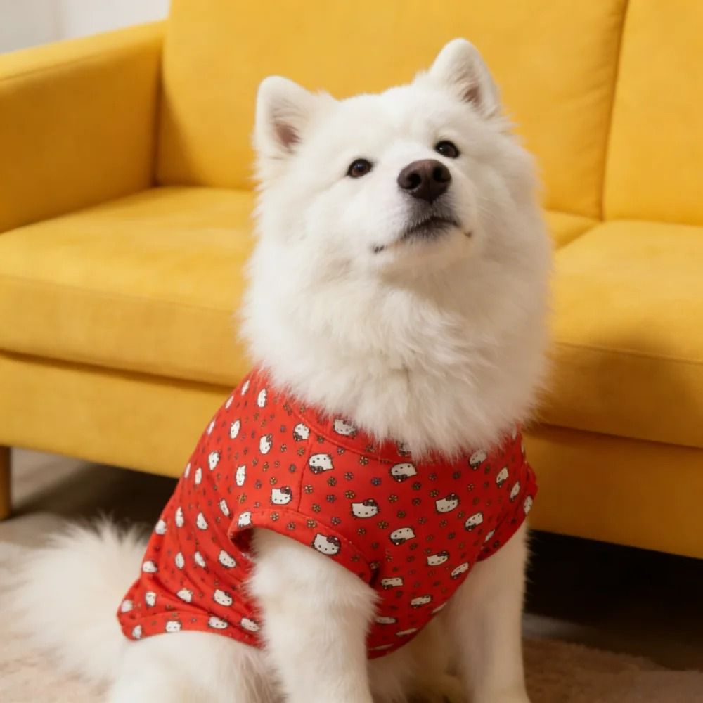 FullBody Graphic Pet Vest Soft Sleeveless Summer TShirt For Dogs Cats 2