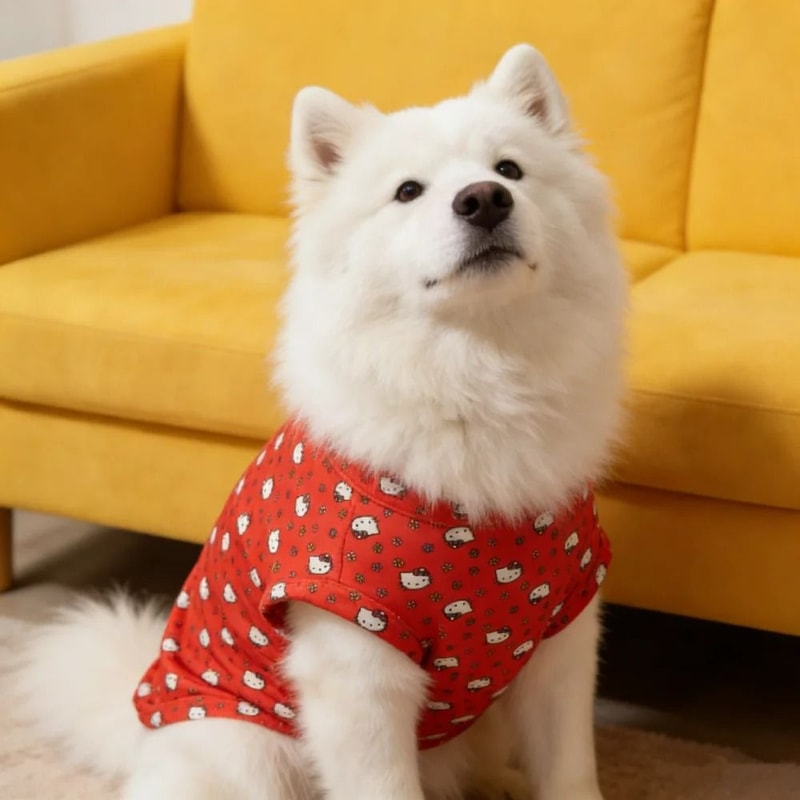 FullBody Graphic Pet Vest Soft Sleeveless Summer TShirt For Dogs Cats 2