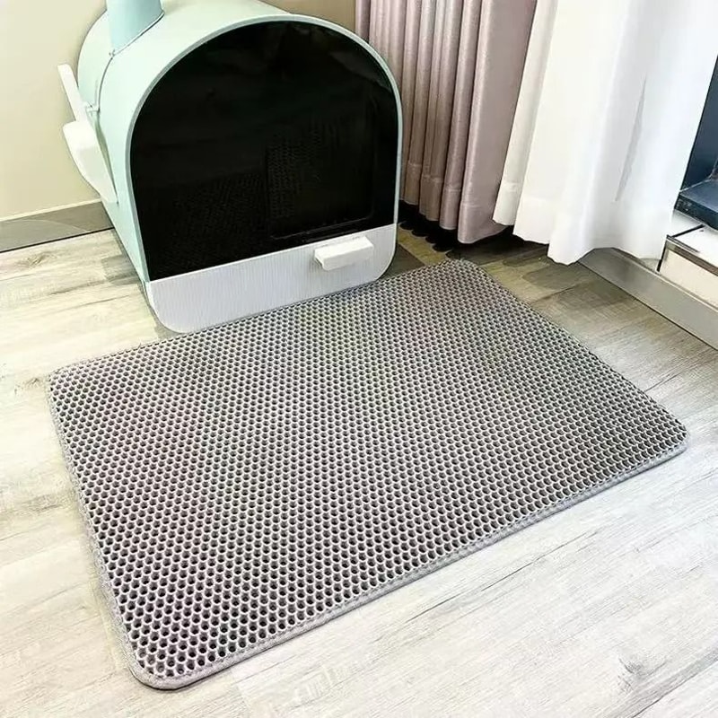 DualLayer Litter Trapping System Waterproof EVA AntiTracking Mat For Hygienic Waste Management 7