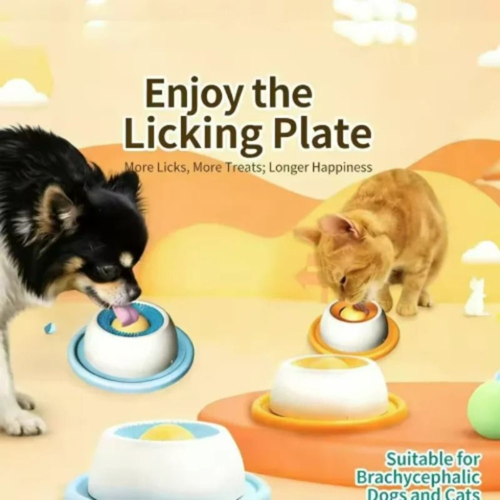 Interactive Lick Mat SlowFeeder Dental Plate Anxiety Relief Station For Dogs Cats 2