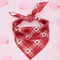 Valentines Series Pet Bandana Hearts Plaid Triangle Bib For Dogs Cats 0