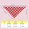 Valentines Series Pet Bandana Hearts Plaid Triangle Bib For Dogs Cats 1