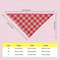 Valentines Series Pet Bandana Hearts Plaid Triangle Bib For Dogs Cats 1