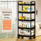 5Tier Mobile Storage System MultiFunctional Rolling Organization Cart For Modern Living Spaces 9