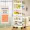 5Tier Mobile Storage System MultiFunctional Rolling Organization Cart For Modern Living Spaces 6