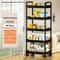 5Tier Mobile Storage System MultiFunctional Rolling Organization Cart For Modern Living Spaces 7