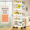 5Tier Mobile Storage System MultiFunctional Rolling Organization Cart For Modern Living Spaces 8