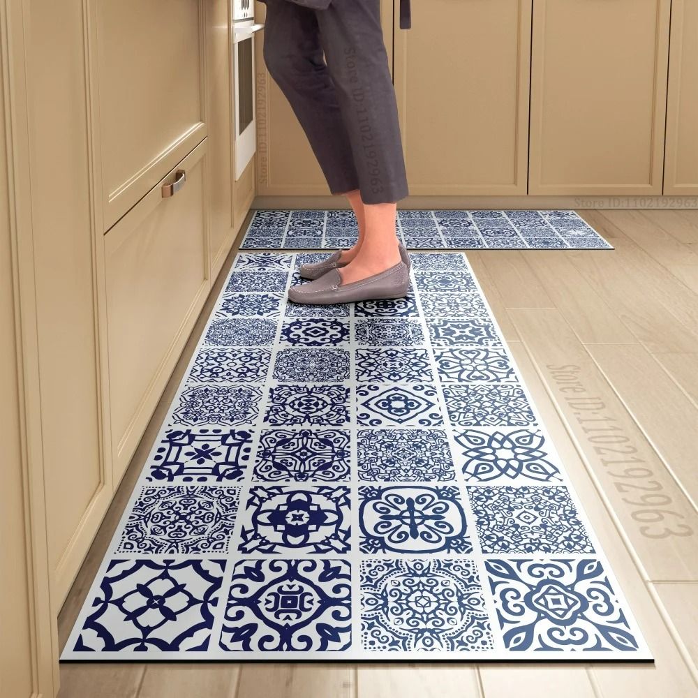 Kitchen Floor Management System Waterproof AntiSkid Crystal Velvet Comfort Mat 17