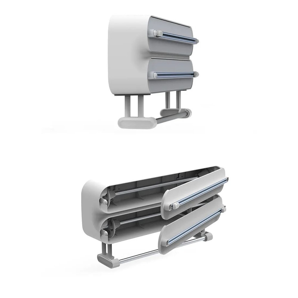 3in1 Kitchen Management Station WallMount Foil Cling Film Paper Towel Dispenser With Integrated C 9