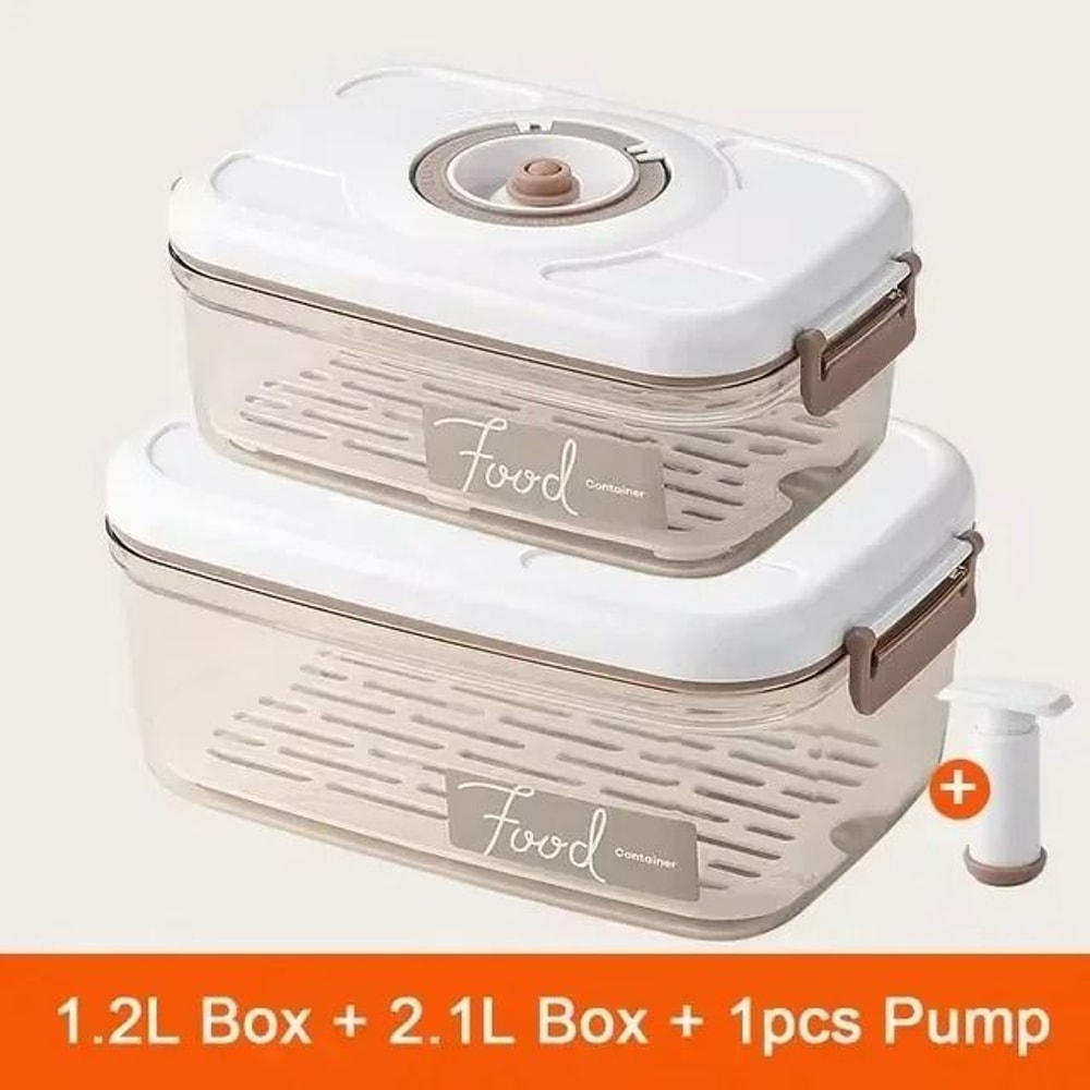 VacuumSealed Freshness Management System HighPerformance Refrigerator Food Storage Container Drai 12