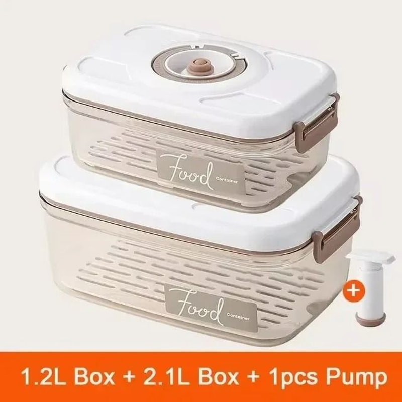 VacuumSealed Freshness Management System HighPerformance Refrigerator Food Storage Container Drai 12