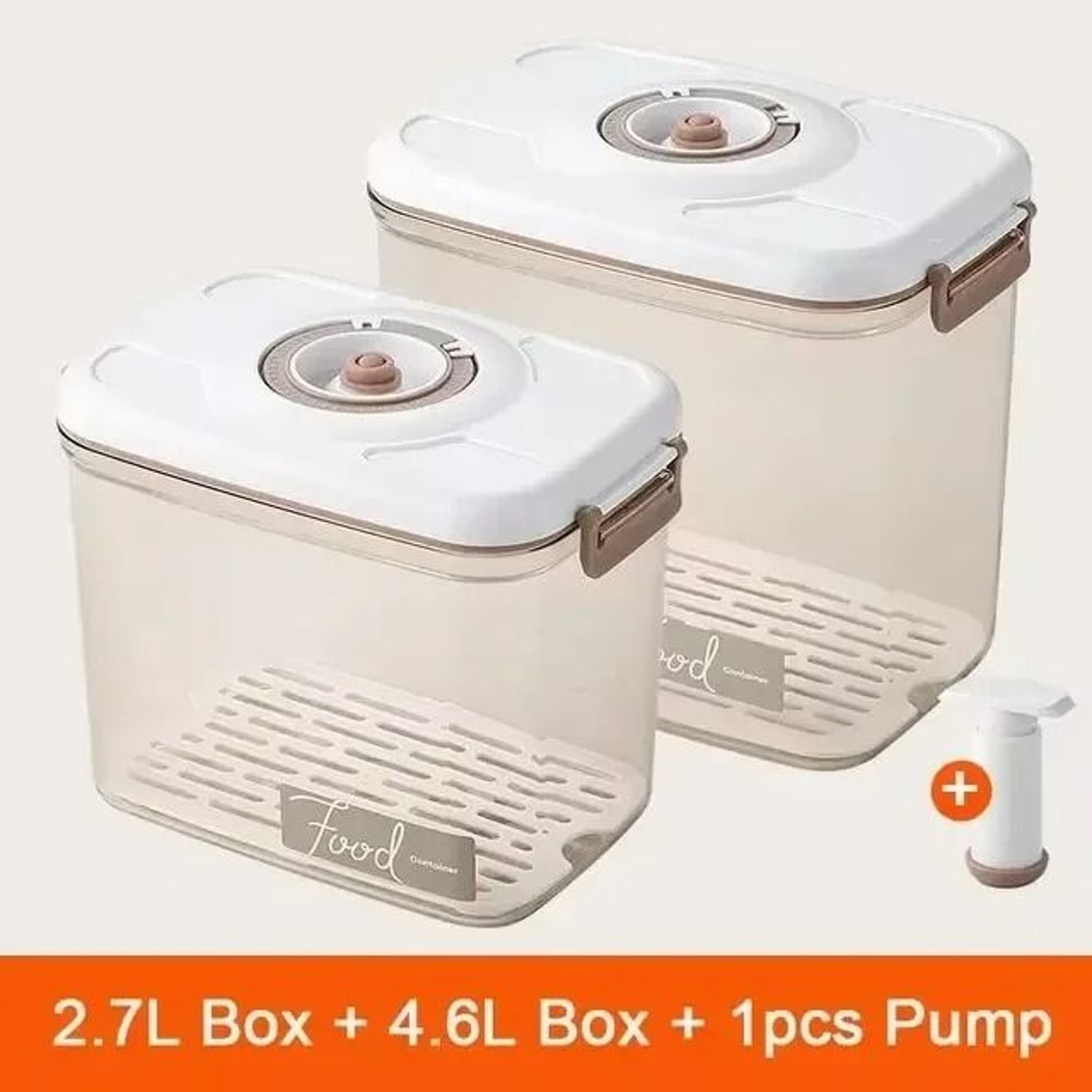 VacuumSealed Freshness Management System HighPerformance Refrigerator Food Storage Container Drai 13