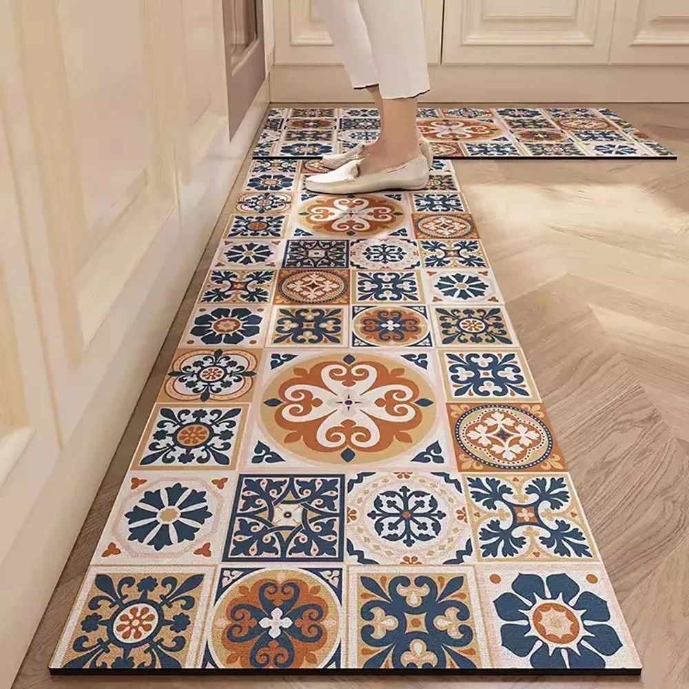 HighAbsorbency Printed Kitchen Management System NonSlip Orthopedic Area Mat LongStrip Corridor R 0