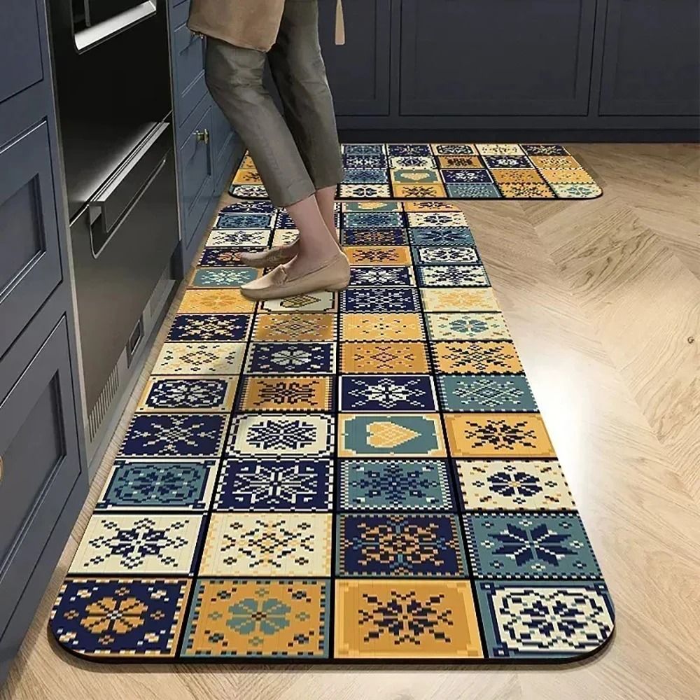 HighAbsorbency Printed Kitchen Management System NonSlip Orthopedic Area Mat LongStrip Corridor R 14