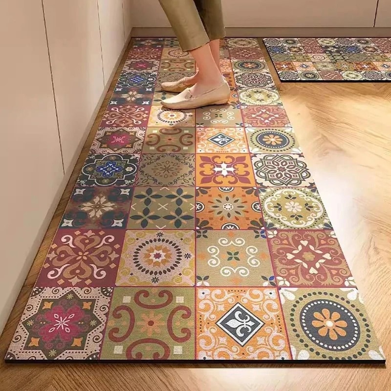 HighAbsorbency Printed Kitchen Management System NonSlip Orthopedic Area Mat LongStrip Corridor R 2