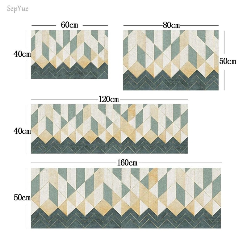 HighAbsorbency Printed Kitchen Management System NonSlip Orthopedic Area Mat LongStrip Corridor R 4