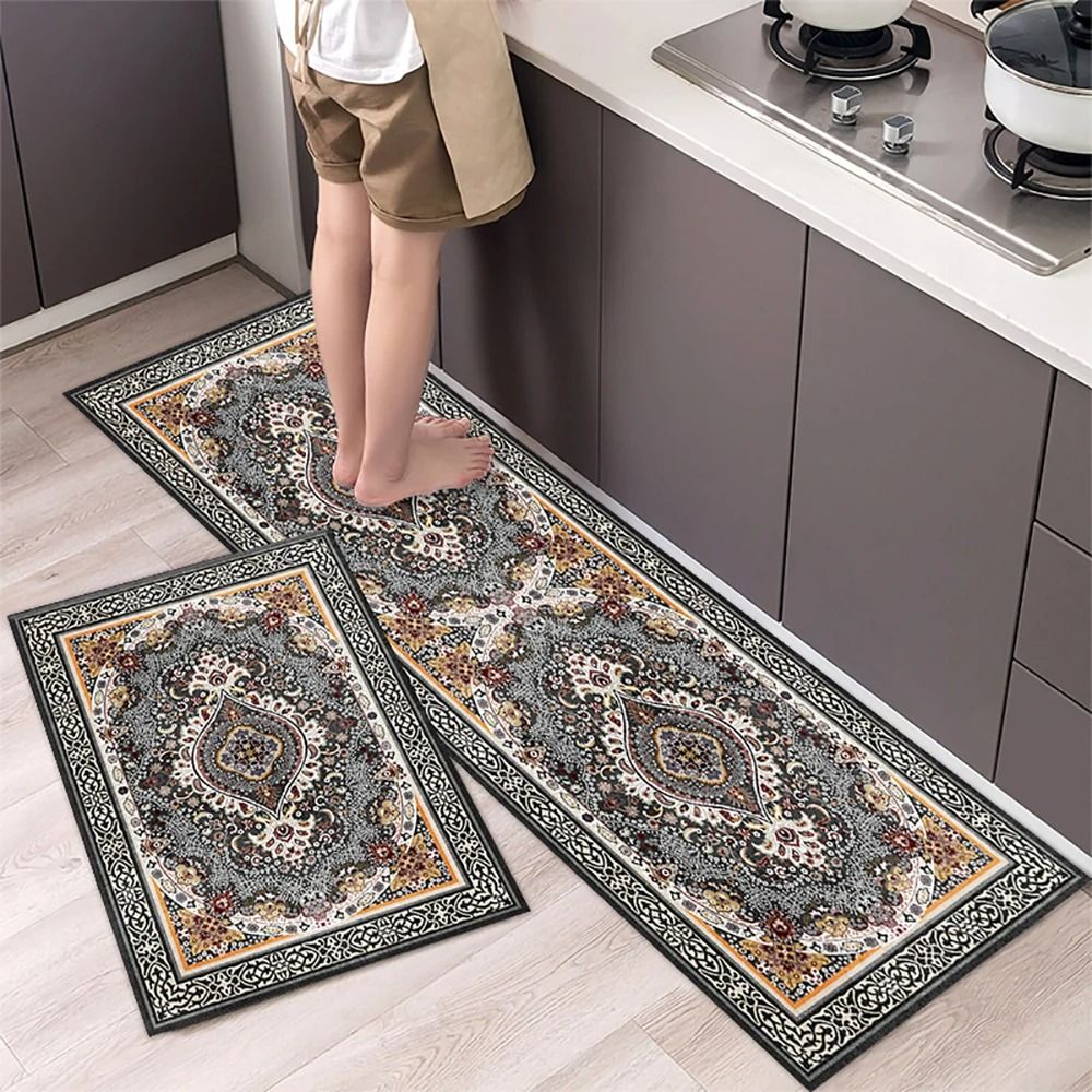 HighAbsorbency Printed Kitchen Management System NonSlip Orthopedic Area Mat LongStrip Corridor R 19