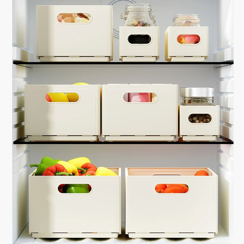 Foldable Modular Storage System MultiFunctional HighCapacity Organizer For Kitchen And Pantry 4
