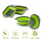 DualPack Collapsible Silicone Drainer System HighHeat Resistant FoodGrade Folding Colander Set 0