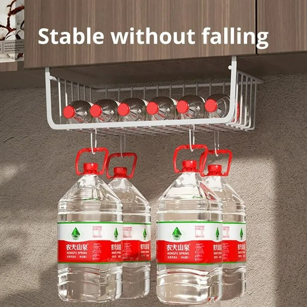 UnderCabinet Management System HighLoad Iron Mesh Suspension Basket For Kitchen Wardrobe 4
