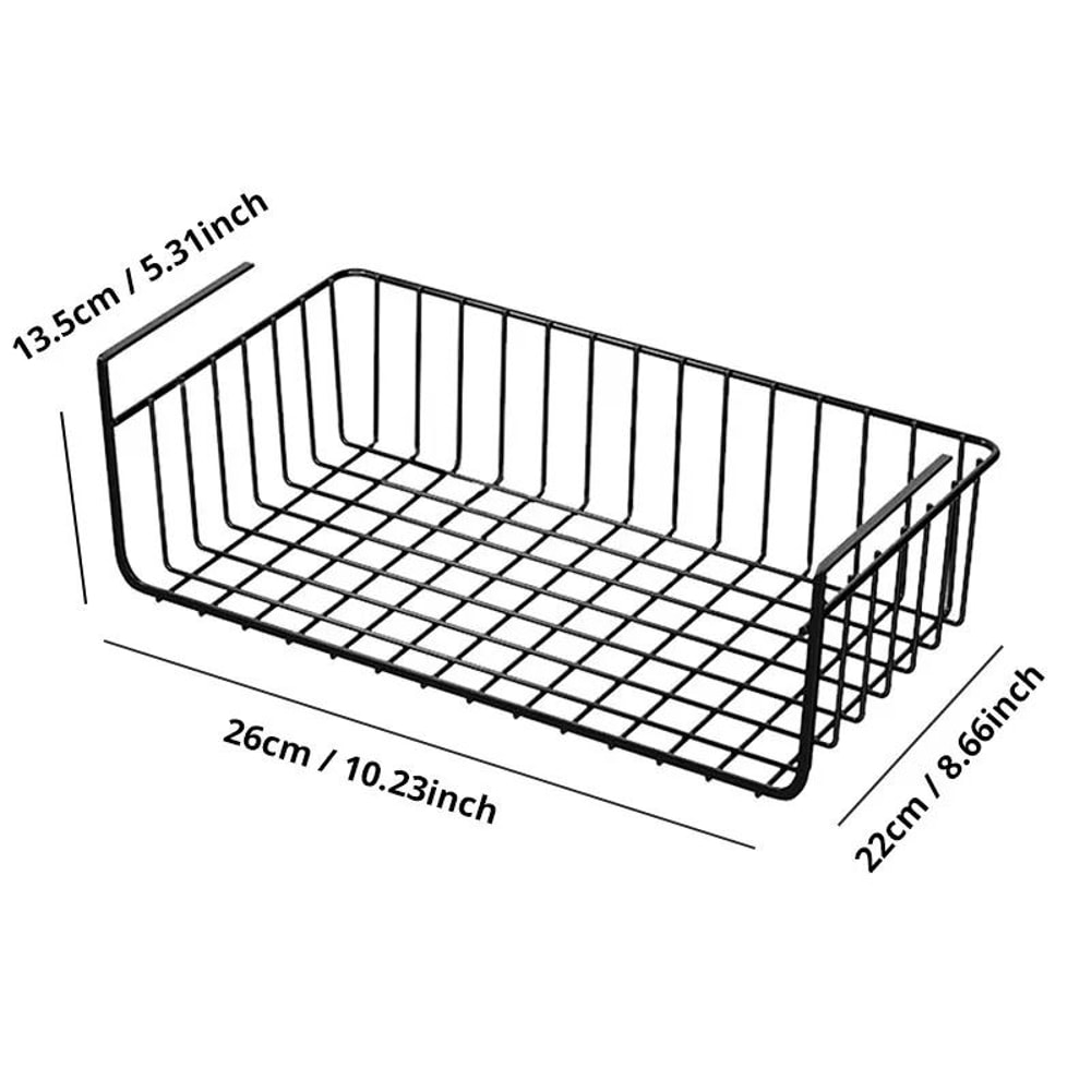 UnderCabinet Management System HighLoad Iron Mesh Suspension Basket For Kitchen Wardrobe 6