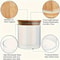 12Piece Spice Management System 8oz HighBorosilicate Airtight Jars With Sustainable Bamboo Lids 4