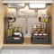 MultiTier UnderSink Management System HighLoad Metal Sliding Organizer With Retractable Drawers 0