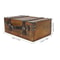 Vintage Wooden Treasure Trunk HighCapacity Portable Storage Chest For Jewelry Apparel Props 6