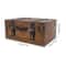 Vintage Wooden Treasure Trunk HighCapacity Portable Storage Chest For Jewelry Apparel Props 7