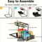 HighLoad UnderSink Management System Modular Metal Sliding Drawer Organizer For Kitchen Bathroom 5
