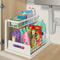 HighLoad UnderSink Management System Modular Metal Sliding Drawer Organizer For Kitchen Bathroom 6