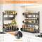 3Tier Kitchen Spice Management System Industrial HighLoad Countertop Cabinet Storage Rack 2